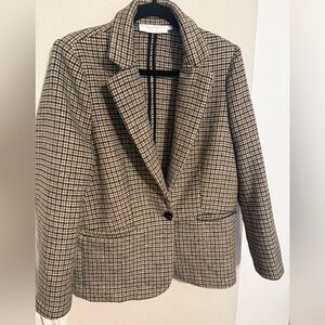 Astr The Label Checkered Blazer